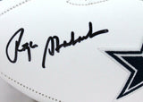 Tony Dorsett/Roger Staubach Signed Dallas Cowboys Logo Football-Beckett W Holo
