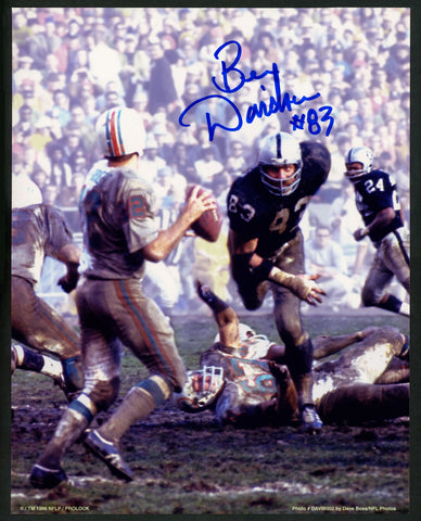 BEN DAVIDSON AUTOGRAPHED SIGNED 8X10 PHOTO OAKLAND RAIDERS IN BLUE 152425
