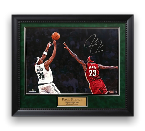 Paul Pierce Signed Autographed 16x20 Photo Framed to 20x24
