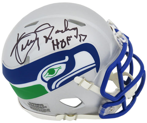 Kenny Easley Signed Seahawks T/B Riddell Speed Mini Helmet w/HOF'17 - (SS COA)