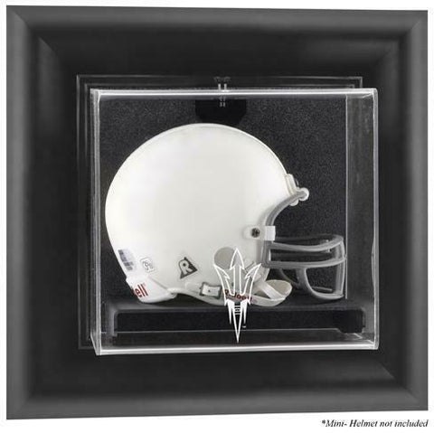 ASU Black Framed Logo Wall-Mountable Mini Helmet Display Case - Fanatics