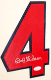 Bob Gibson Signed St. Louis Cardinals 35" x 43" Custom Framed Jersey (JSA COA)
