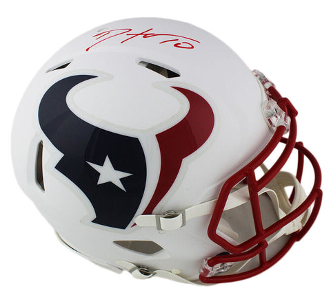 DeAndre Hopkins Signed Houston Texans Speed Authentic White Matte NFL Helmet
