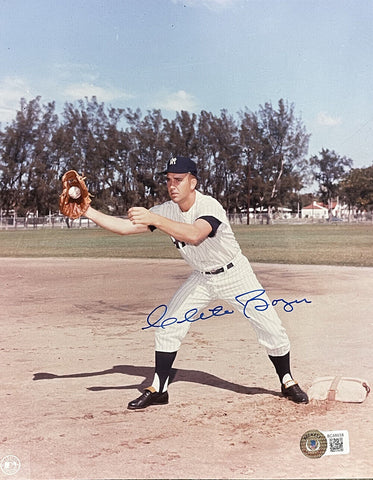 Clete Boyer New York Yankees Signed 8x10 Baseball Photo BAS
