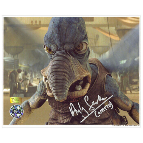 Andy Secombe Autographed Star Wars The Phantom Menace Angry Watto 8x10 Photo