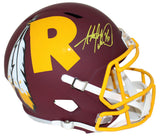 Adrian Peterson Autographed/Signed Washington Redskins AMP Helmet BAS 27755
