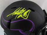 Adrian Peterson Autographed Minnesota Vikings Eclipse Mini Helmet-Beckett W Auth