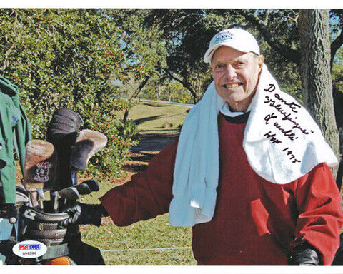 Dante Gluefingers Lavelli Autographed 8x10 Photo Browns HOF 1975 PSA/DNA #Q96286