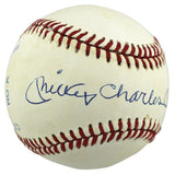 Yankees Mickey Charles Mantle Authentic Signed Oal Baseball JSA #BB32645