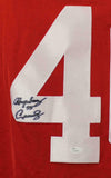Hopalong Cassady Autographed Ohio State Buckeyes XL Red Jersey JSA 18064