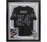 Randy Moss Signed Minnesota Vikings LED Framed Nike Limited Black Jersey