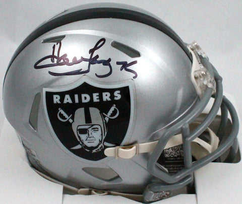 Howie Long Autographed Oakland Raiders Speed Mini Helmet-Beckett W Hologram