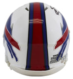 Bills Stefon Diggs Authentic Signed White Speed Mini Helmet BAS Witnessed