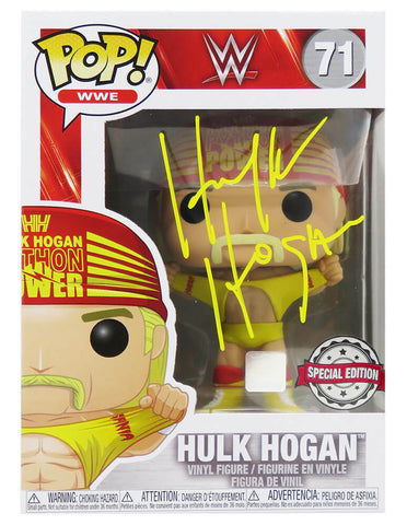 Hulk Hogan Signed WWE Wrestling Funko Pop Doll #71 - (SCHWARTZ SPORTS COA)
