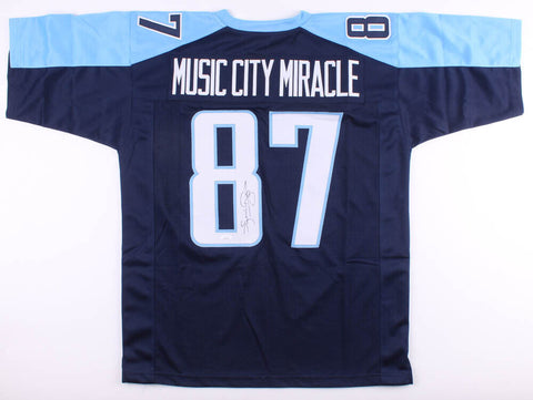 Kevin Dyson Signed Tennessee Titans Music City Miracle Jersey (JSA COA)