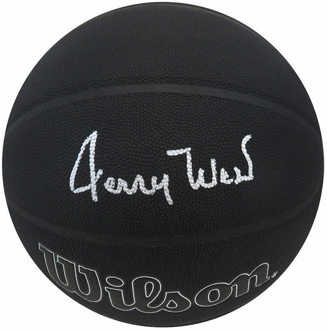Jerry West Signed Wilson 75th Anniversary Logo Black NBA Basketball - (SS COA)