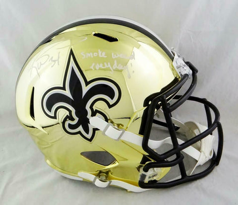 Ricky Williams Signed New Orleans Saints Chrome F/S Helmet w/ SWED- JSA W Auth