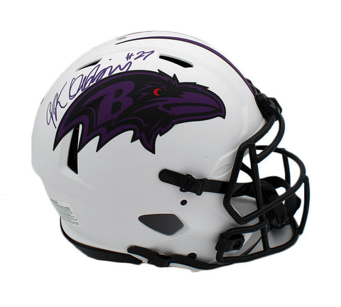 JK Dobbins Signed Baltimore Ravens Speed Authentic Lunar NFL Helmet