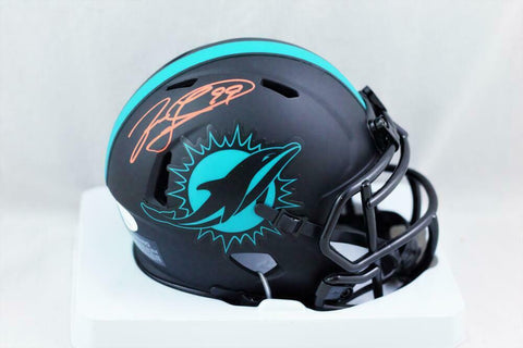 Jason Taylor Signed Miami Dolphins Eclipse Speed Mini Helmet- JSA W Auth *Orange