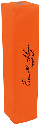 Emmitt Thomas Signed Orange Endzone Pylon w/HOF'08 - (SCHWARTZ SPORTS COA)
