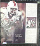 Andre Johnson 9x10.5 Autographed Magazine Page Photo Miami PSA/DNA #S40864