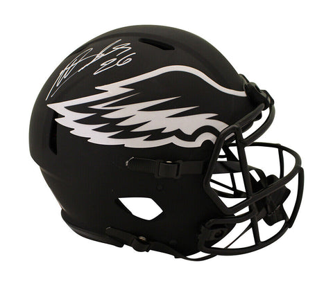 Miles Sanders Signed Philadelphia Eagles Authentic Eclipse Helmet Beckett 35971