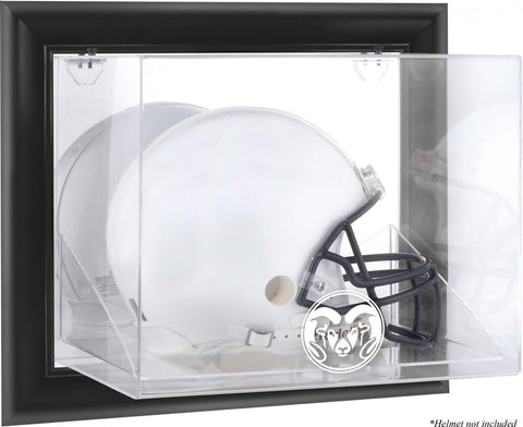 Colorado State Rams Black Framed Wall-Mountable Helmet Display Case