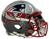 TOM BRADY Autographed Patriots / Bucs Mashup Authentic Helmet FANATICS LE 12