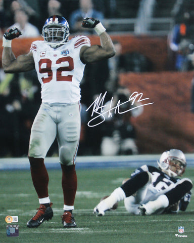 Giants Michael Strahan Authentic Signed 16x20 Vertical Photo BAS Witnessed