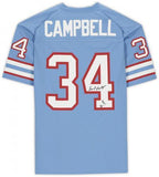 Earl Campbell Houston Oilers Signed Mitchell & Ness Jersey w/H of 91 Insc
