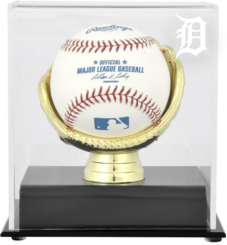 Detroit Tigers Gold Glove Single Baseball Logo Display Case - Fanatics