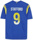 Framed Matthew Stafford Los Angeles Rams Autographed Royal Blue Nike Game Jersey
