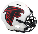 Falcons Deion Sanders Signed Lunar Full Size Speed Rep Helmet BAS Witnessed