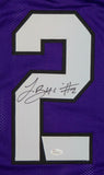 Trevone Boykin Autographed Purple College Style Jersey- JSA Witnessed Auth