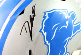 D'Andre Swift Signed Detroit Lions F/S Speed Helmet- Fanatics Auth *Black