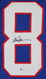 Andre Reed Authentic Signed Blue Pro Style Jersey Autographed BAS Witnessed