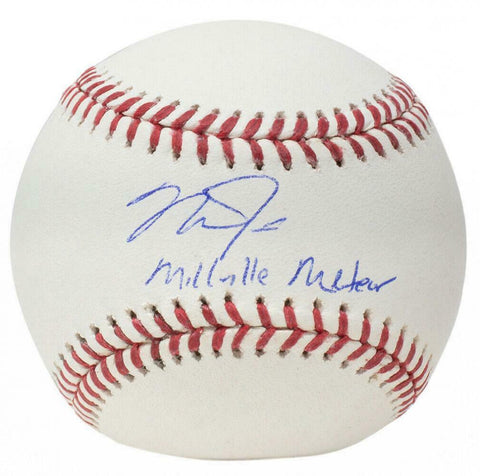 MIKE TROUT Autographed "Millville Meteor" Angels Baseball MLB AUTHENTIC