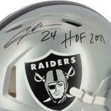 Charles Woodson Oakland Raiders Signed Speed Authentic Helmet with "HOF 21" Insc
