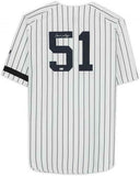Frmd Bernie Williams NY Yankees Signed White Mitchell & Ness Authentic Jersey