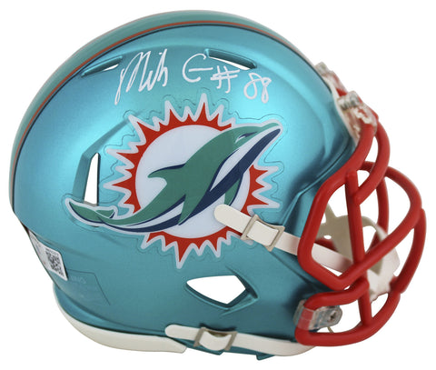 Dolphins Mike Gesicki Authentic Signed Flash Speed Mini Helmet BAS Witnessed