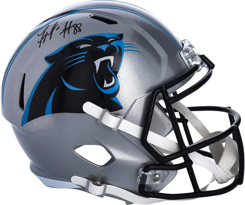 Terrace Marshall Jr. Carolina Panthers Autographed Riddell Speed Replica Helmet