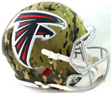Julio Jones Signed Falcons F/S Camo Authentic Helmet - Beckett W Auth *White