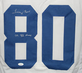 Tony Hill Autographed/Signed Pro Style White XL Jersey SB Champs Beckett 33977