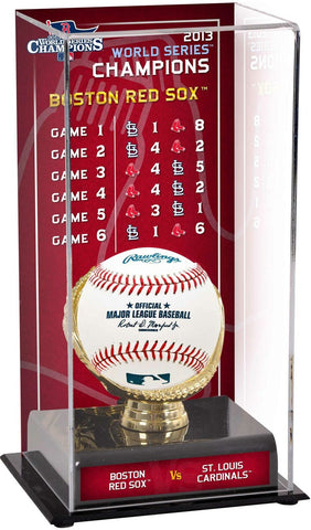 Boston Red Sox 2013 WS Champs Display Case with Series Listing Image - Fanatics