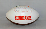 Russell Maryland Autographed Miami Hurricanes Logo Football- JSA W Auth