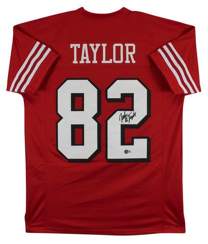 John Taylor Authentic Signed Red Pro Style Jersey Autographed BAS