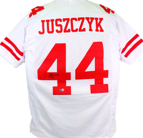 Kyle Juszczyk Autographed White Pro Style Jersey- Beckett W Hologram *Black