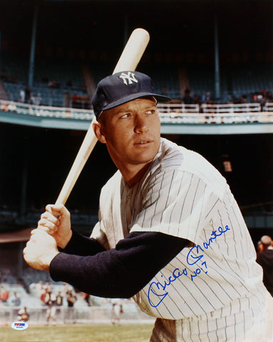 Yankees Mickey Mantle "No. 7" Signed 16x20 Photo Auto Graded 10! PSA/DNA #S04081