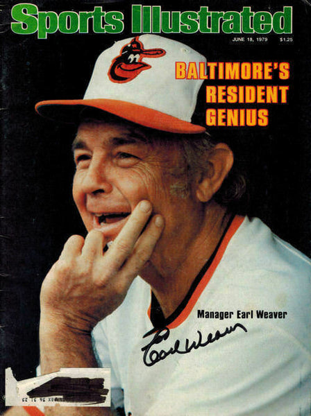 Earl Weaver Autographed Baltimore Orioles 6/18/1979 Sports Illustrated 15576