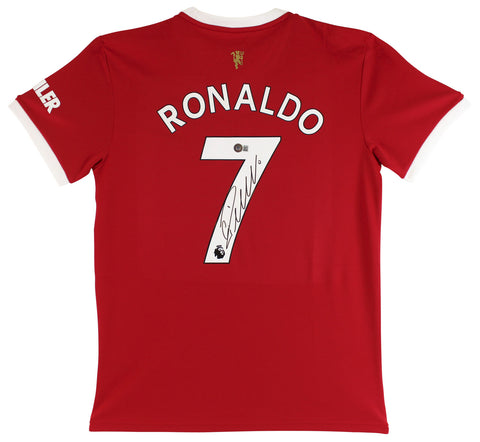 Manchester United Cristiano Ronaldo Authentic Signed Red Adidas Jersey BAS Wit